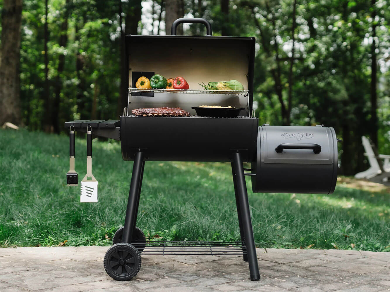 Char-Griller Smokin' Pro Offset Grill & Smoker