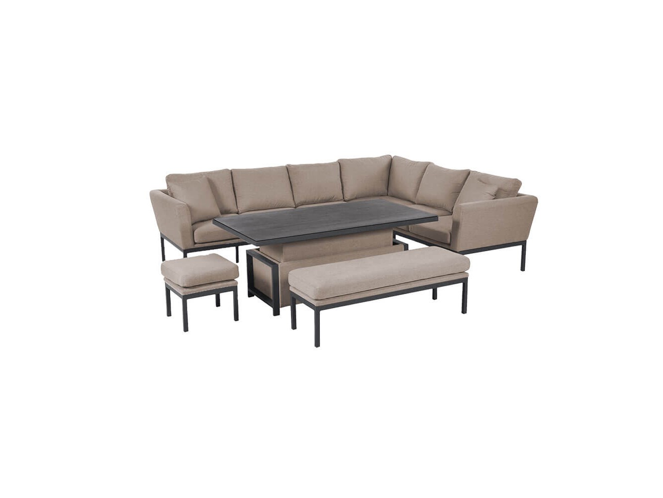 Argenta Corner Dining Set with Rising Table