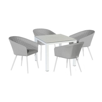 Conjunto de Jantar Quadrado Napoli com 4 Lugares Conjunto de Jantar Quadrado Napoli com 4 Lugares