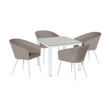 Conjunto de Jantar Quadrado Napoli com 4 Lugares Conjunto de Jantar Quadrado Napoli com 4 Lugares