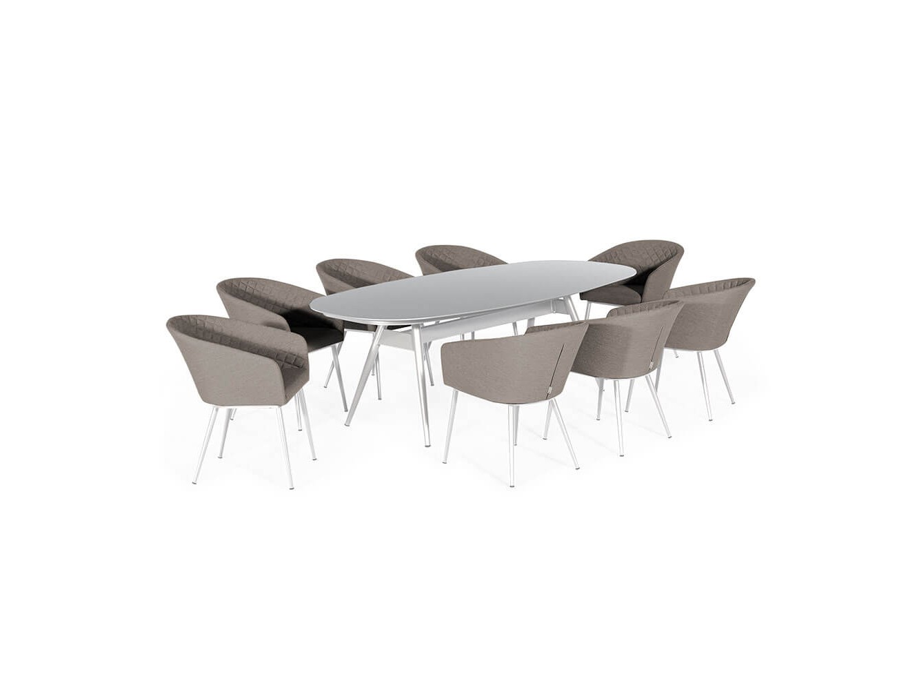 Napoli 8 Seat Oval Dining Set Napoli 8 Seat Oval Dining Set