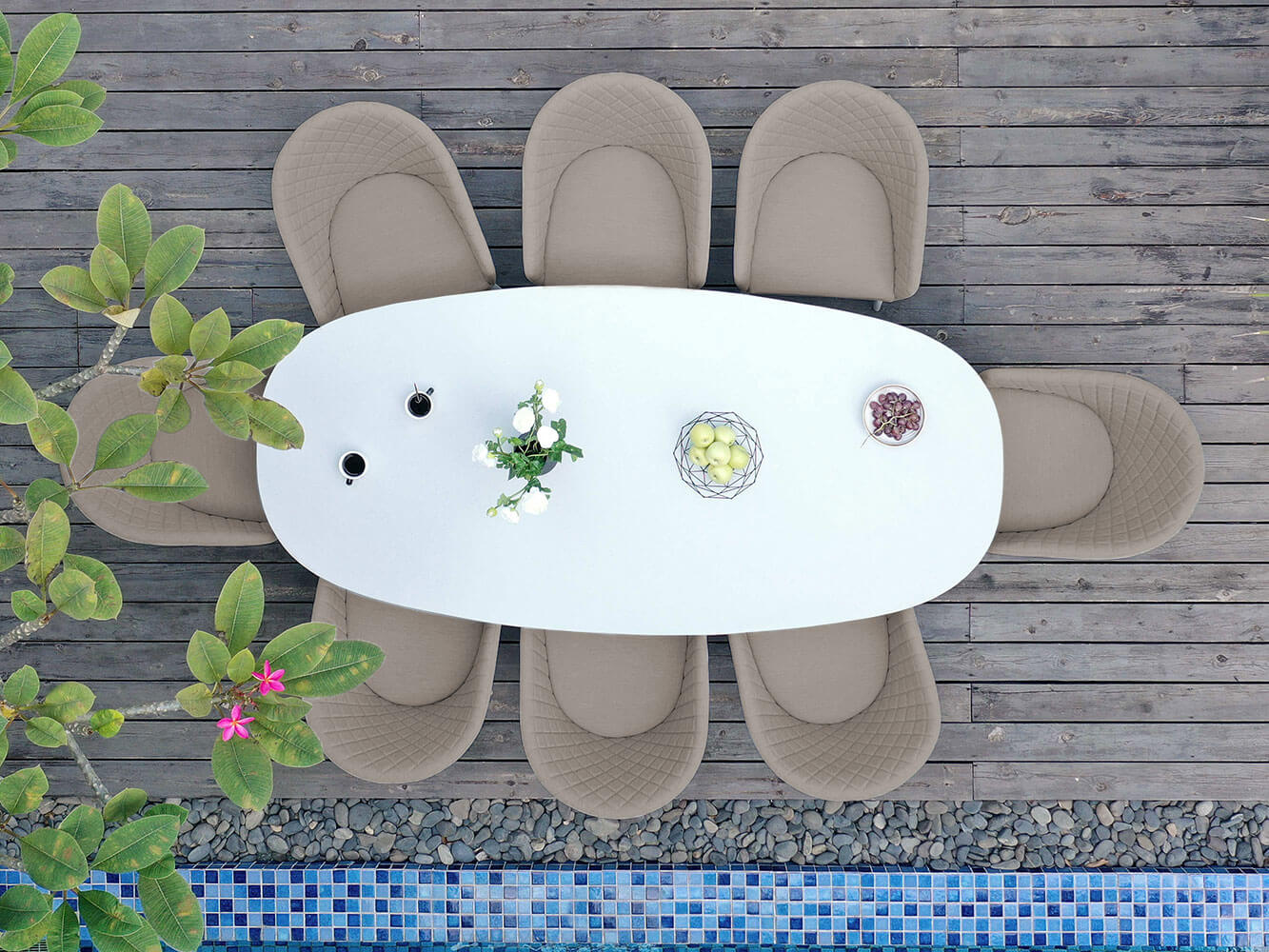 Napoli 8 Seat Oval Dining Set Napoli 8 Seat Oval Dining Set