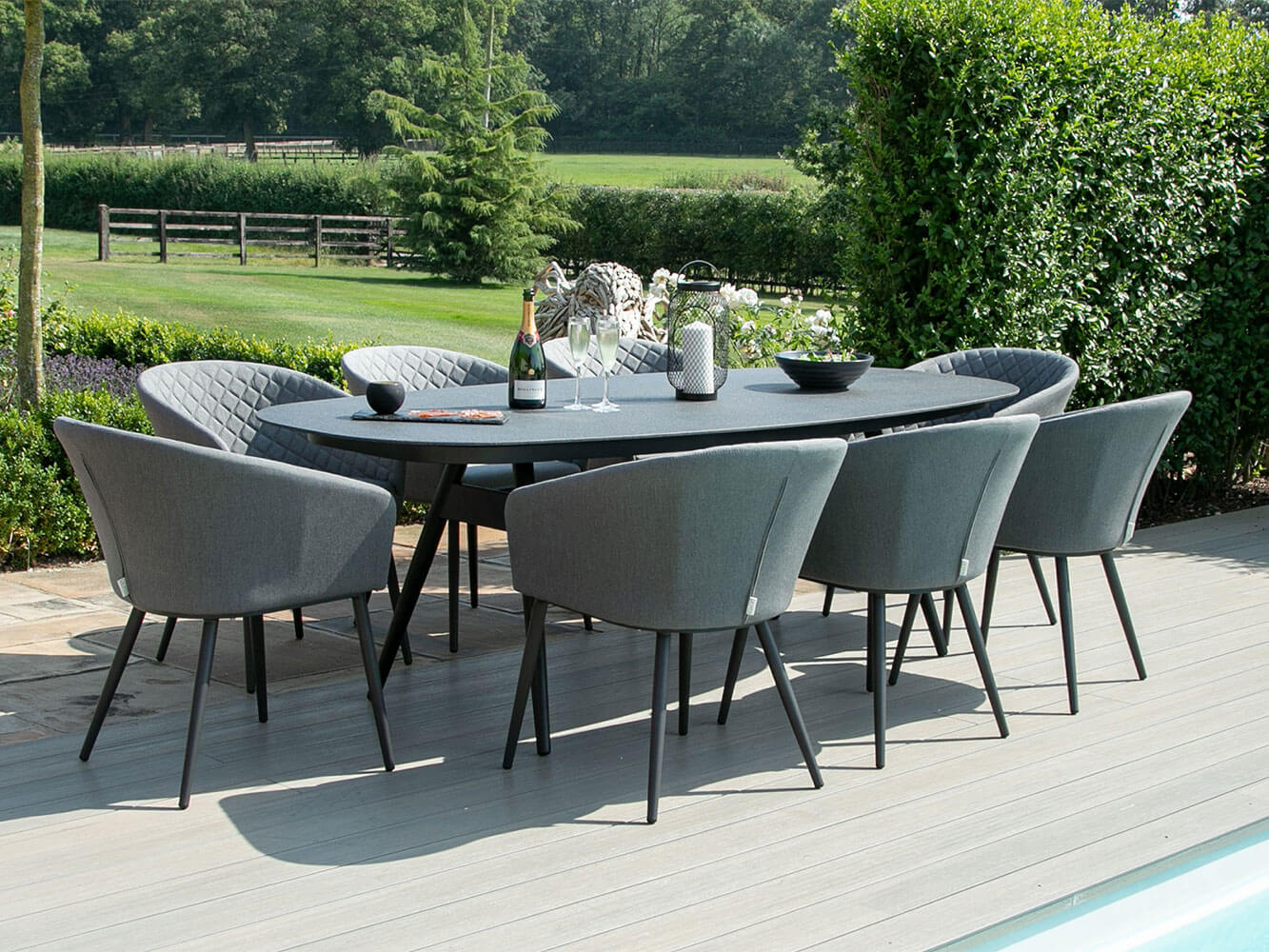 Napoli 8 Seat Oval Dining Set Napoli 8 Seat Oval Dining Set