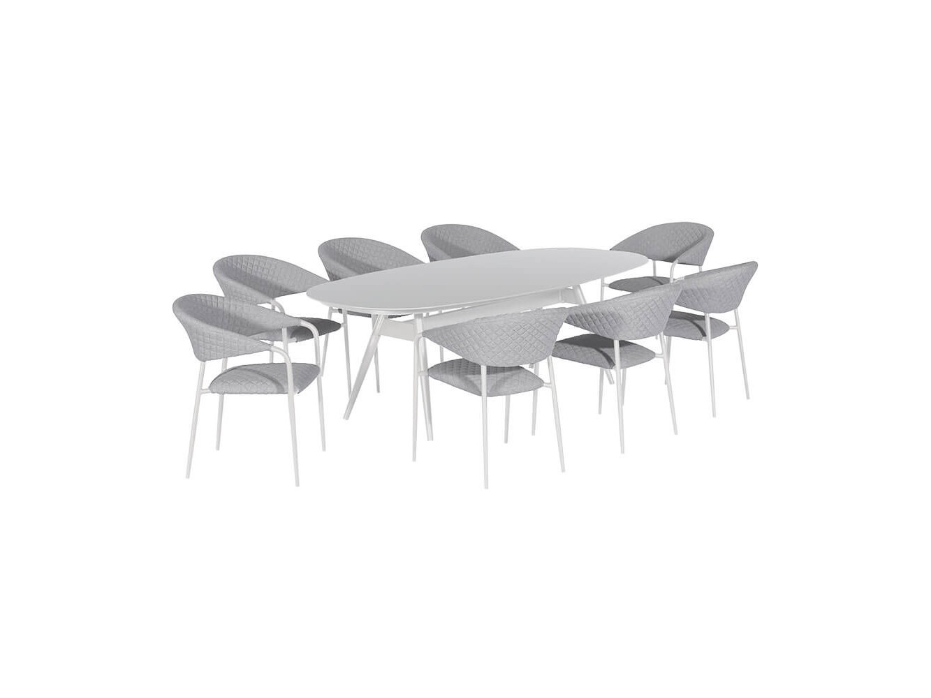 Nuoro 8 Seat Oval Dining Set Nuoro 8 Seat Oval Dining Set
