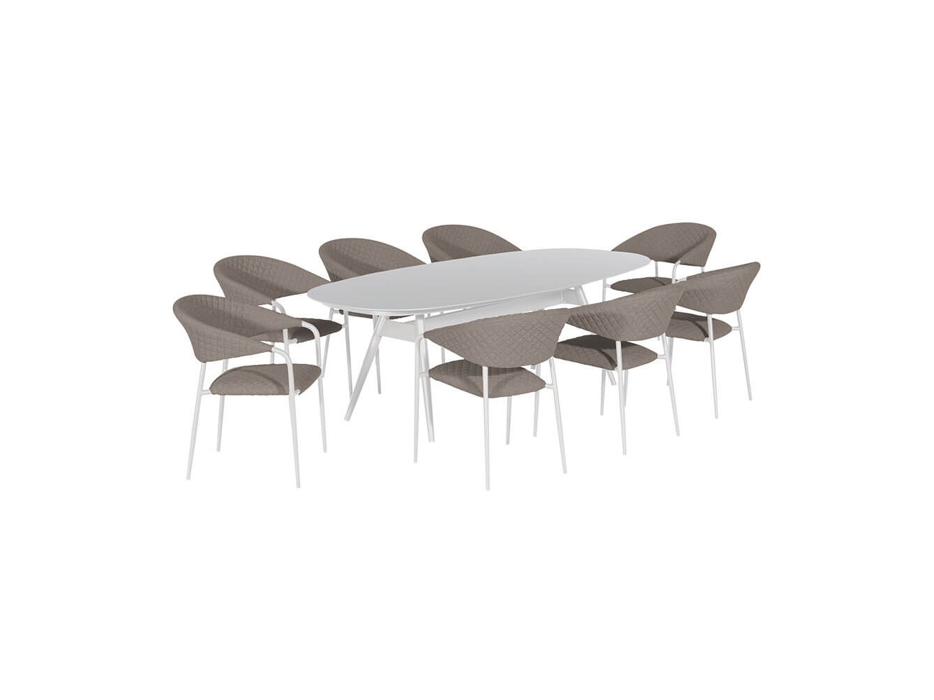 Nuoro 8 Seat Oval Dining Set Nuoro 8 Seat Oval Dining Set