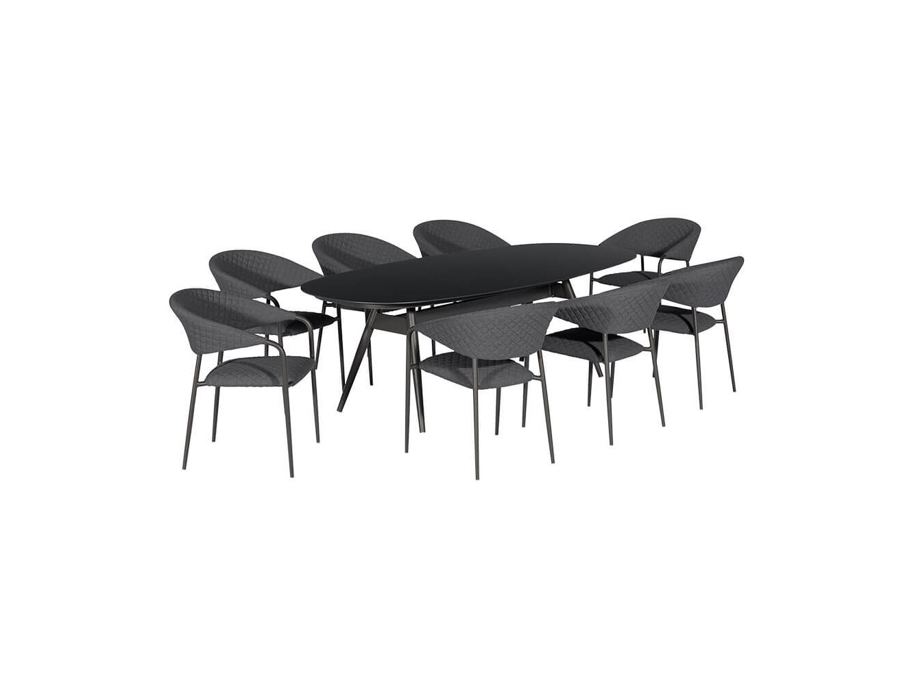 Nuoro 8 Seat Oval Dining Set Nuoro 8 Seat Oval Dining Set