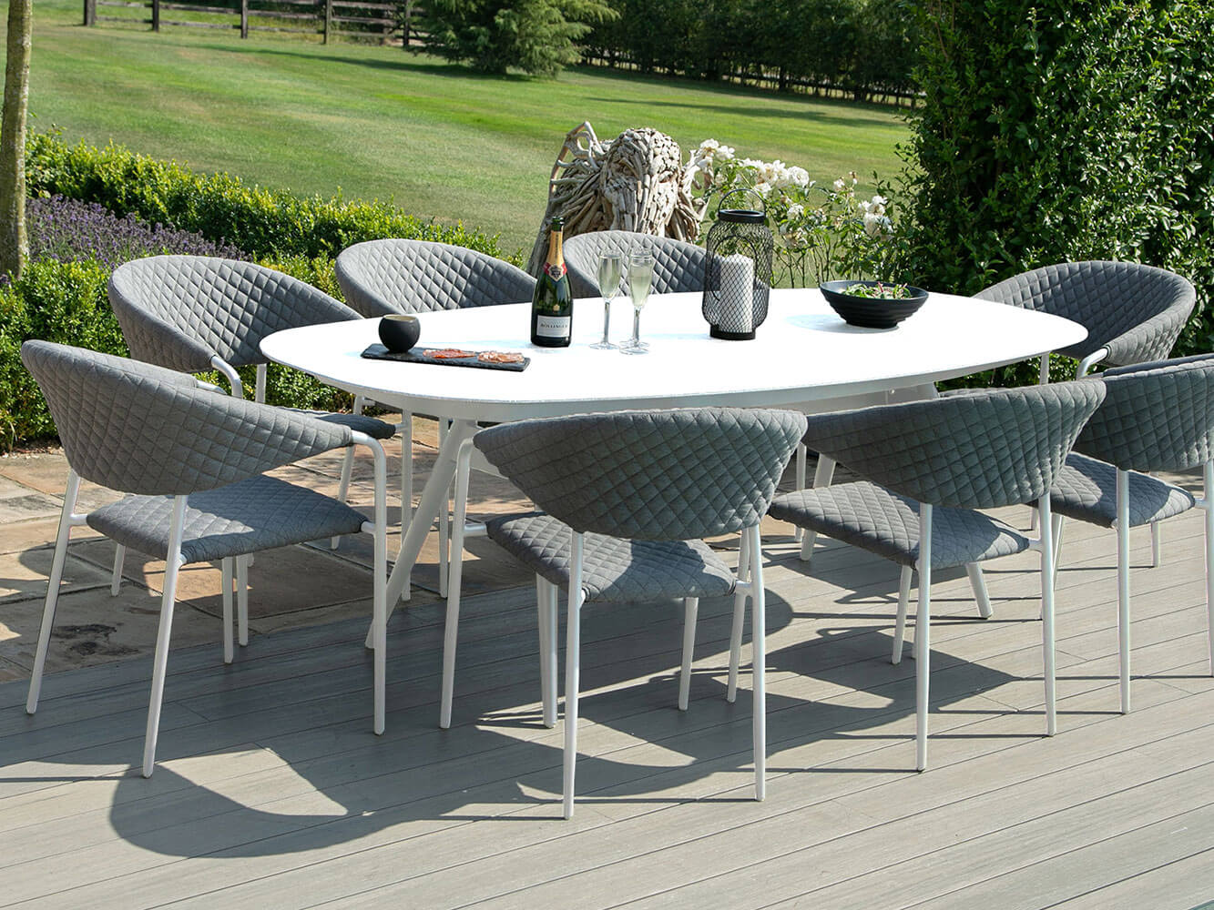 Nuoro 8 Seat Oval Dining Set Nuoro 8 Seat Oval Dining Set