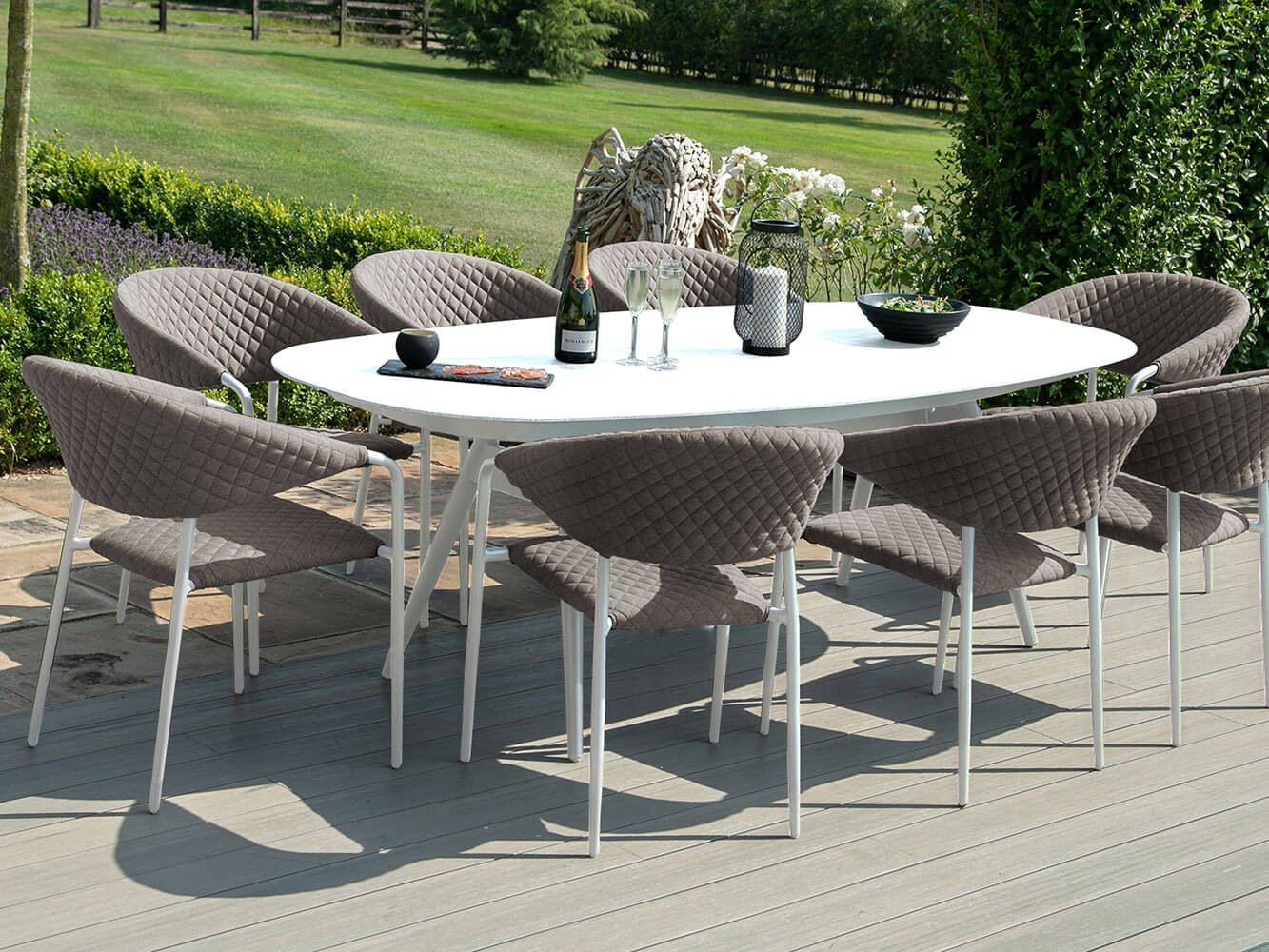 Nuoro 8 Seat Oval Dining Set Nuoro 8 Seat Oval Dining Set