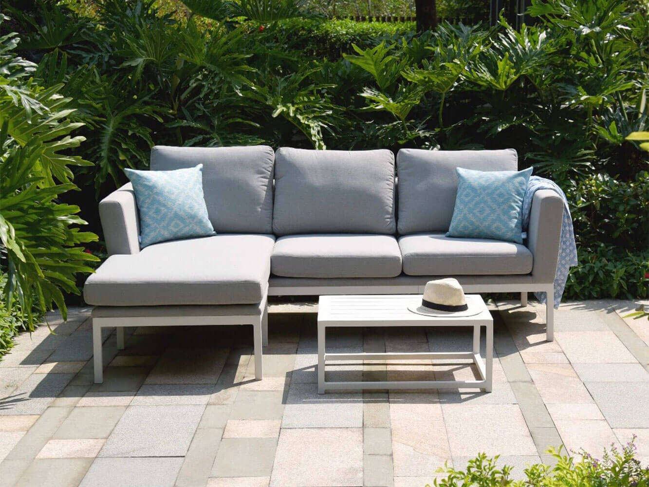 Conjunto de Sofá com Chaise Longue Argenta Conjunto de Sofá com Chaise Longue Argenta