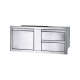 Napoleon 42'' x 16'' Single Door & Double Drawer Combo