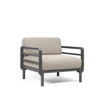 Maximo Armchair - BASALTO/PERLA