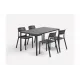 Piave 140x80 Table - ANTRACITE