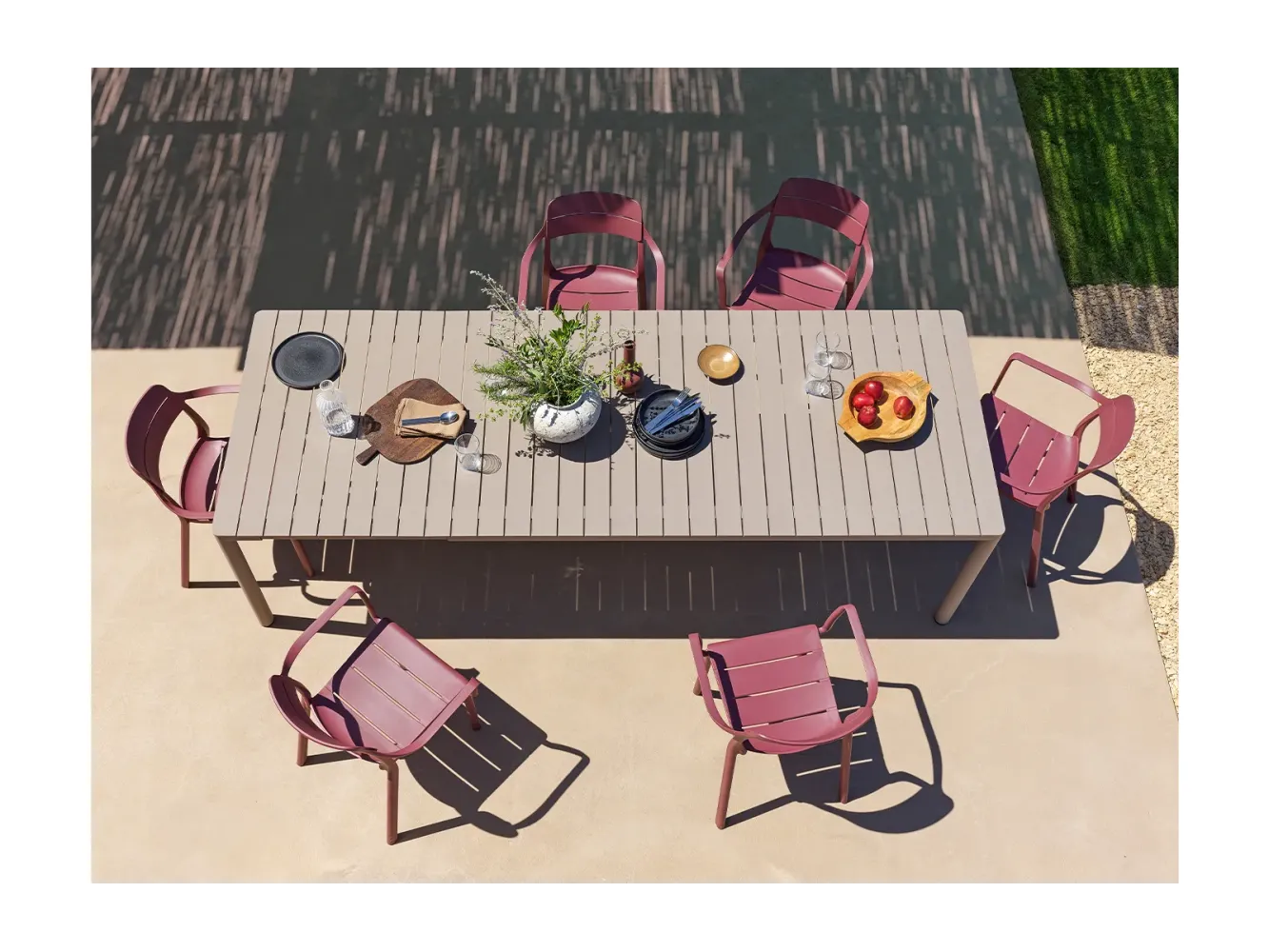 Tevere 210 Ext. Table - TORTORA